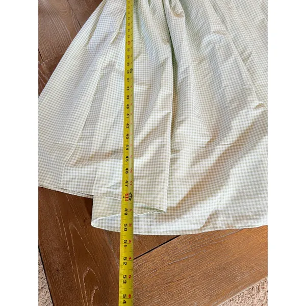 PrettyLittleThing Gingham Maxi Dress Womens 8 Sage Green‎ NWT - Image 7