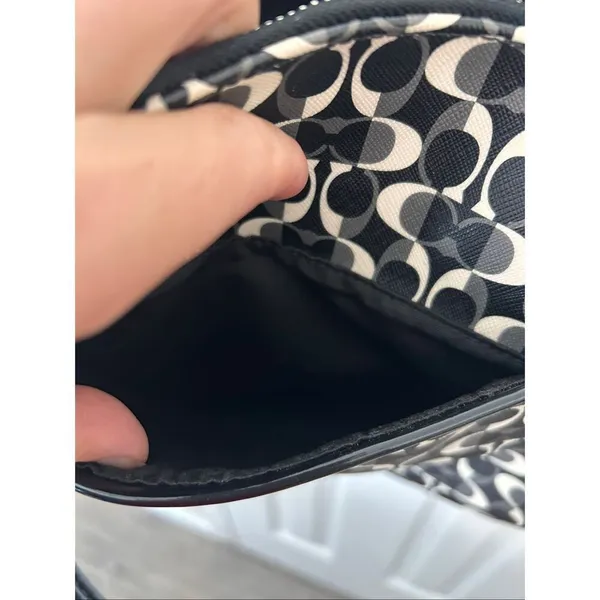 Coach Black and white Authentic multifunctional bag tote large 19x11 inches - Image 8
