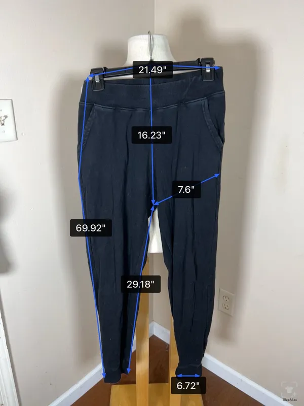 Pact Organic Cotton Jogger Sweatpants Black Size S - Image 4