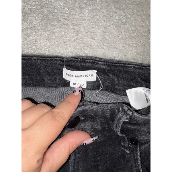 good american good legs straight jeans black 10/30 - Image 4