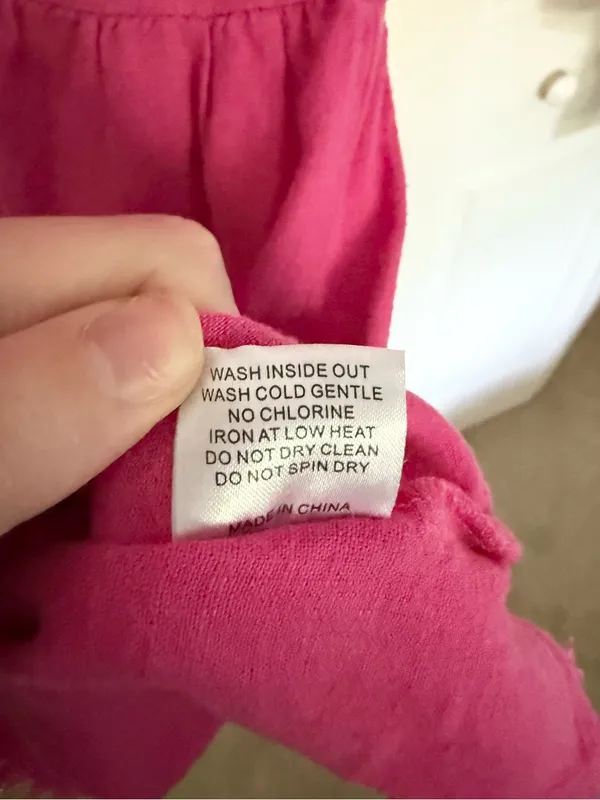 The Mint Julep Boutique In My Thoughts Pink Linen Swing Dress Size Medium - Image 6