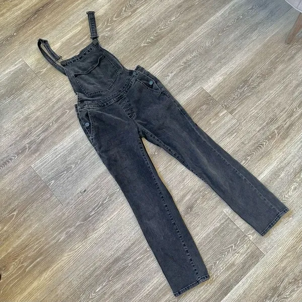 BDG washed black denim overalls - Image 7