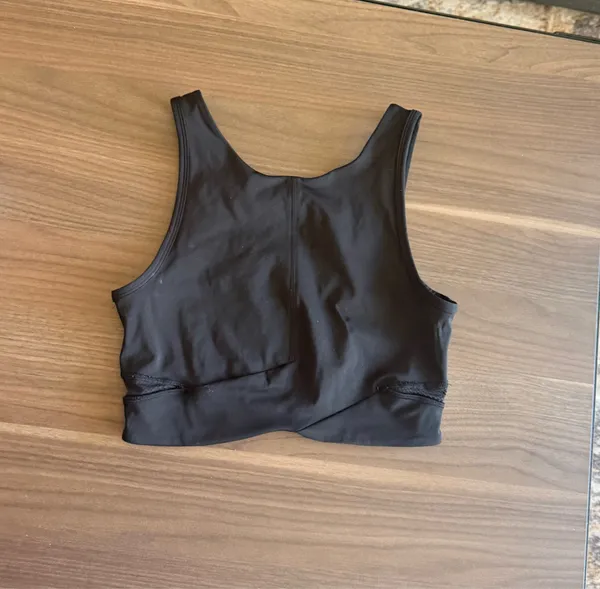 lululemon athletica Black Mesh-Back Sports Bra with Branded Underband - Image 5