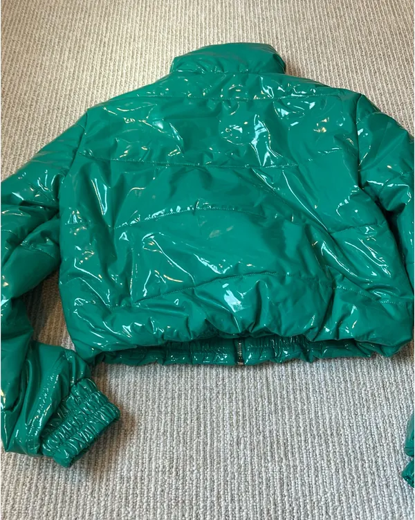 Boutique 36 Points Green Jacket Funnel Neck L - Image 5