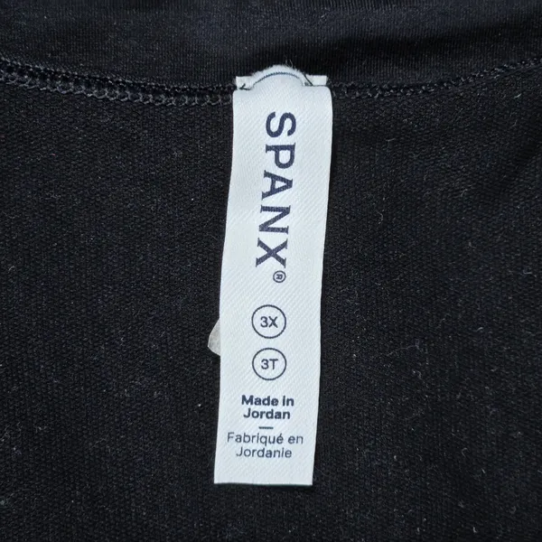 Spanx Black Thong Bodysuit V-Neck Adjustable Straps Size 3X Shapewear - Image 5