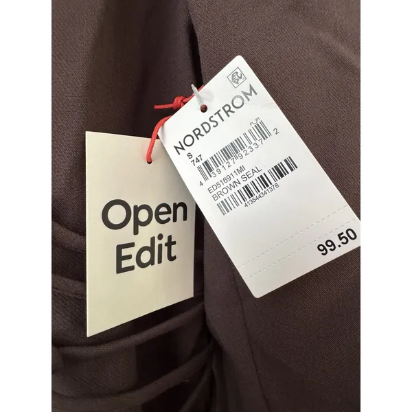 NWT Open Edit Corset Blazer Mini Dress Women’s Size Small Brown - Image 8