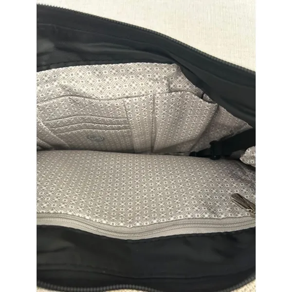 Travelon Anti-Theft Essentials East/West Small Hobo Bag, Black, NWT - Image 10