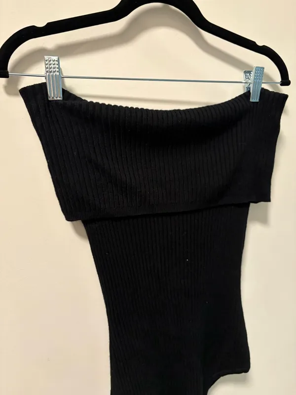 Free People Too Good off the shoulder ribbed bodysuit - Image 3