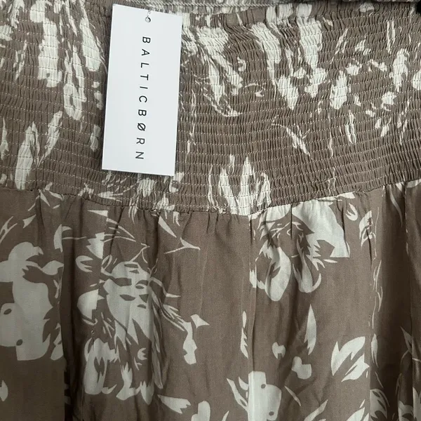 Baltic Born Floral Wide Leg pants in Brown and White - Image 3
