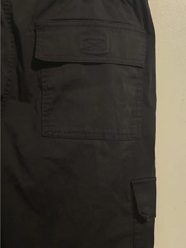 Hollister Wide-Leg Black Cargo Pants - Image 7