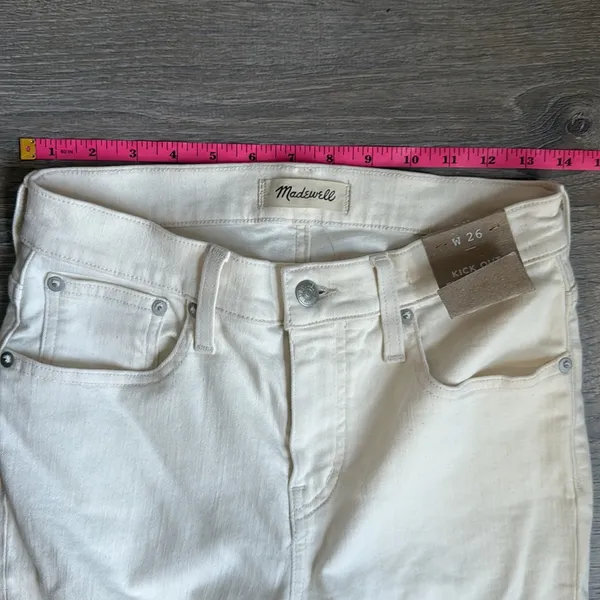 NEW Madewell Kick Out Full-Length Jeans Vintage Canvas 26 - Image 7