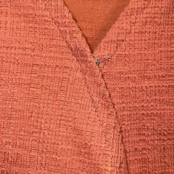 Madewell texture and thread sleeveless blouse side tie splice neck line plus 3x - Image 5