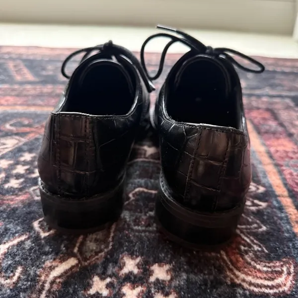 Clark’s Ria Derby In Black Loafers Leather Oxford Lace‎ Up - Image 4