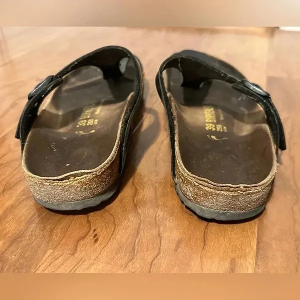 BIRKENSTOCK Gizeh Sandals Black Thong Flip Flops Women’s 39‎ - Image 5