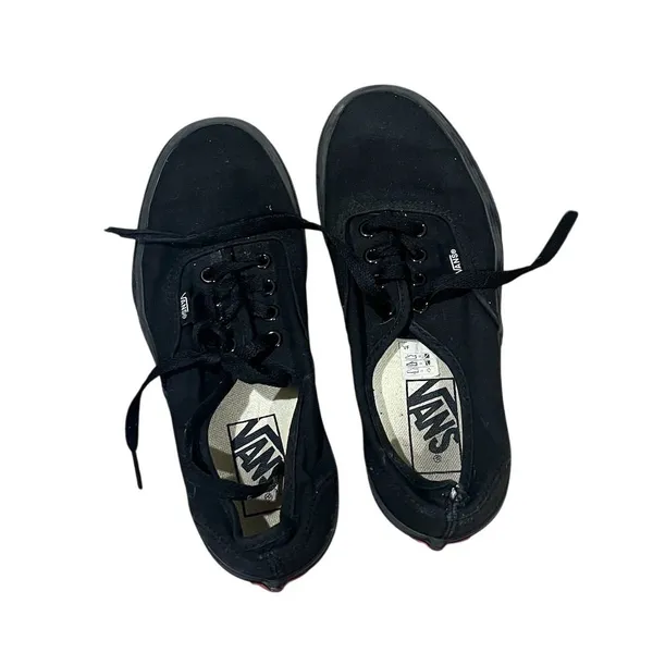 Vans Authentic Unisex Sneakers Black Size 6 Low Top Athletic Shoes - Image 5