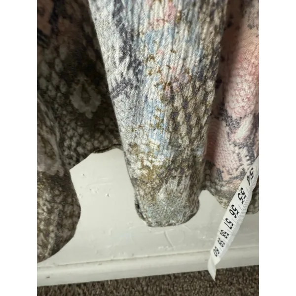Lovestitch Boho Maxi‎ Dress Small Snake Print Braided Strap Tie Back Rayon Flowy - Image 10
