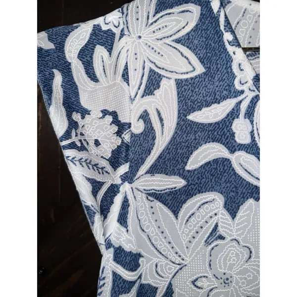 Shoreline blue and white sleeveless dress Women's Sz Small S‎ - Image 3
