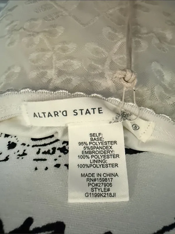 Altar'd State Ivory Embroidered Maxi Skirt - Image 3