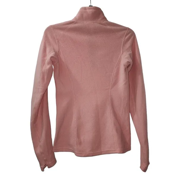 The North Face Fleece Pullover‎ Quarter Zip Activewear Top Pink Womens - Image 2