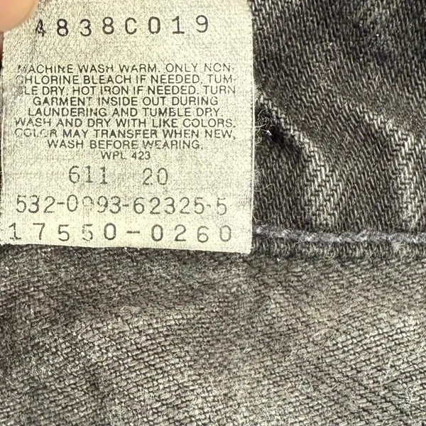 Levis Relaxed‎ Fit Jeans 9M Black Tapered High Rise Made In USA Vintage - Image 10