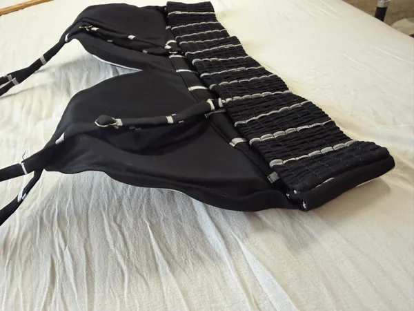 New Era Black and White Striped‎ Bralette - Image 5