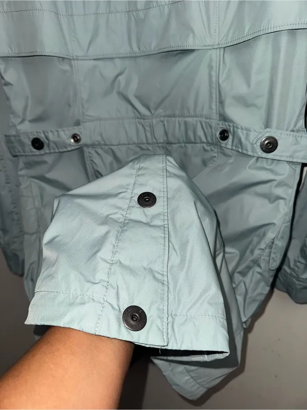 Light Blue Women's Hooded Rain Jacket - Image 8