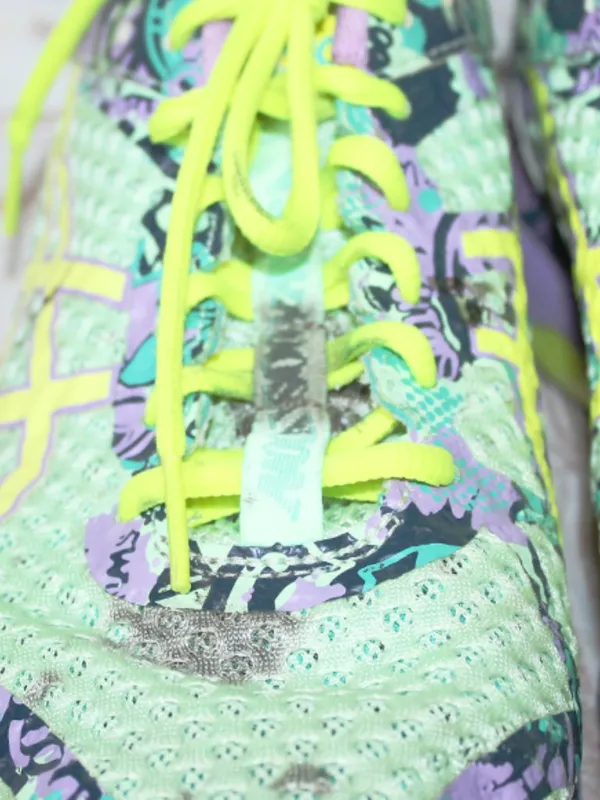 Asics GEL-Nimbus Dynamic Duomax Running Shoes T676N Purple Neon Yellow sz: 9 - Image 4