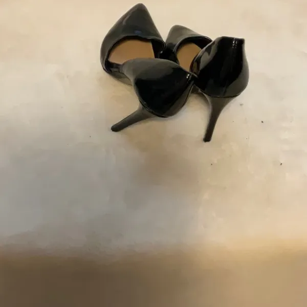 Forever 21 Black Patent Leather Stiletto Heels - Image 4