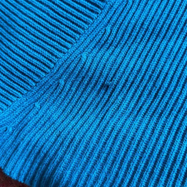 Free People Downtown Teal Blue Knit Asymmetrical Pullover Sweater - Image 7