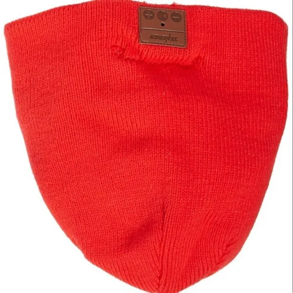 Tenergy Bluetooth Beanie Ski Hat Red Headphones - Image 2