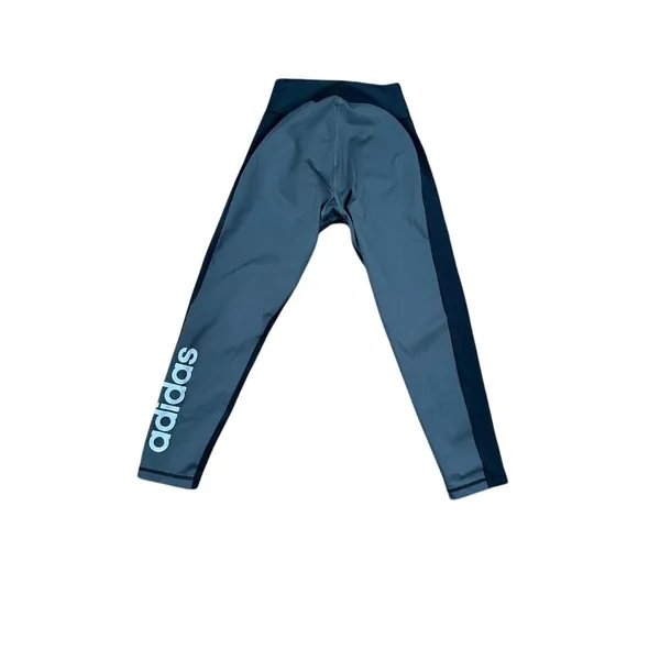 Adidas Aeroready High-Waist‎ Performance Leggings with Logo Detail gray/black - Image 3