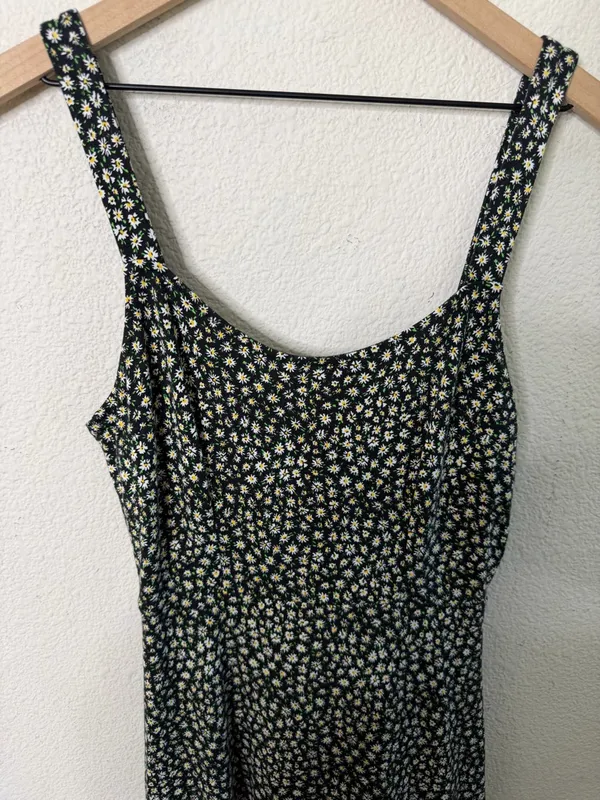 Free People Lorelai Printed Midi Dress Green Floral Womens Size S - Image 4