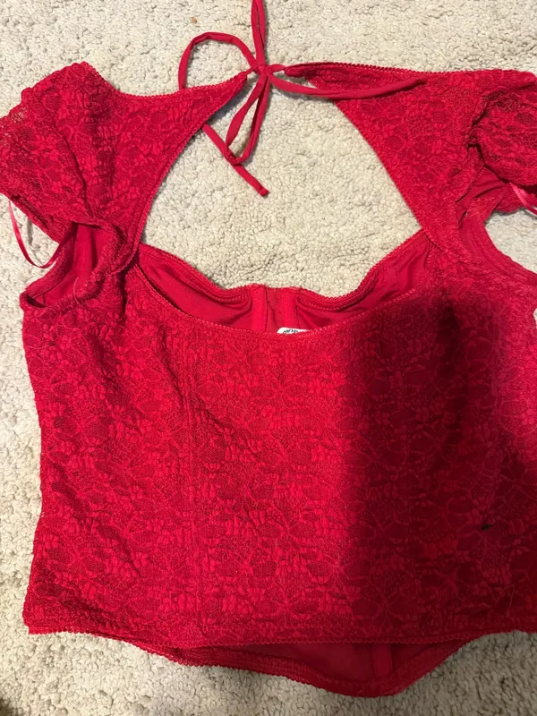 Red Garage Corset Top - Image 2