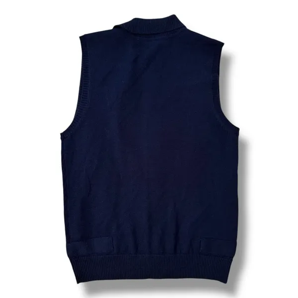 Velardi Touch‎ Navy Wool Sweater Vest Women’s Korean Preppy M - Image 4