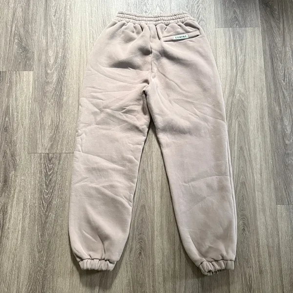Comfrt Women's Beige Jogger Athletic Pants - Image 2