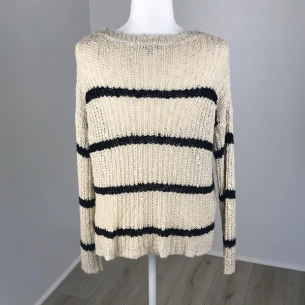 Charlotte Russe Striped Pullover Sweater Size M - Image 2