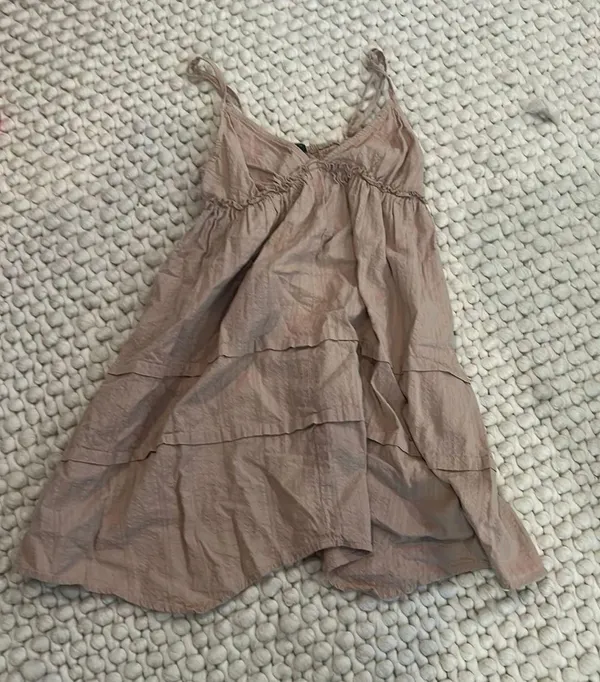 Tan Target Mini Dress - Image 3