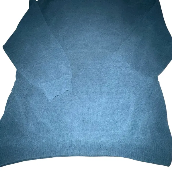 Free People Beach Women's Ronda Pullover Tunic‎ Mock Neck Blue Size XS Sweater - Image 3