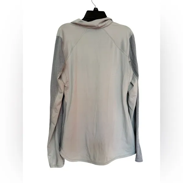 The North Face long‎ sleeved 1/4 zip shirt gray size S women’s - Image 2