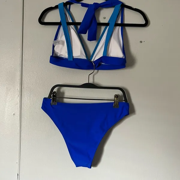 Blue Women's Swimwear Set Size M - Image 3