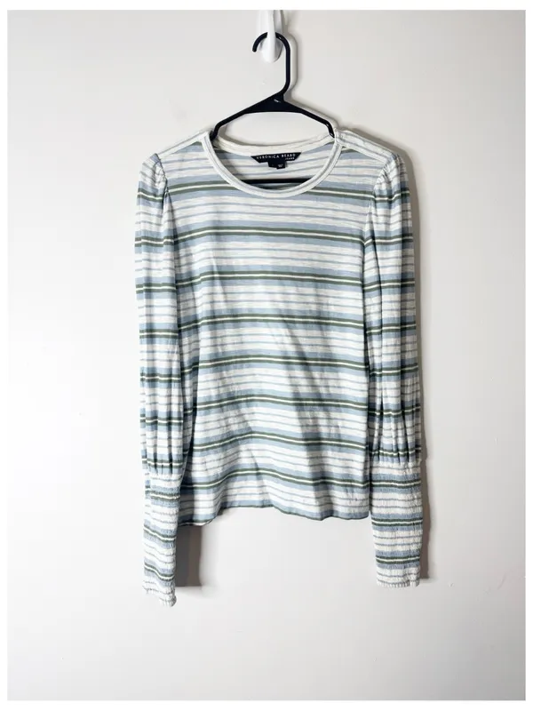 Veronica Beard Meg Striped Tee small - Image 3