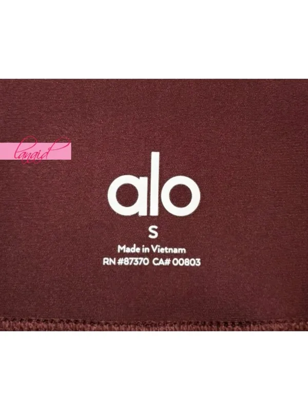 Alo 7/8 High-Waist Airlift Leggings Cherry Cola Hi-Rise Waisted Skinny Tights S - Image 9