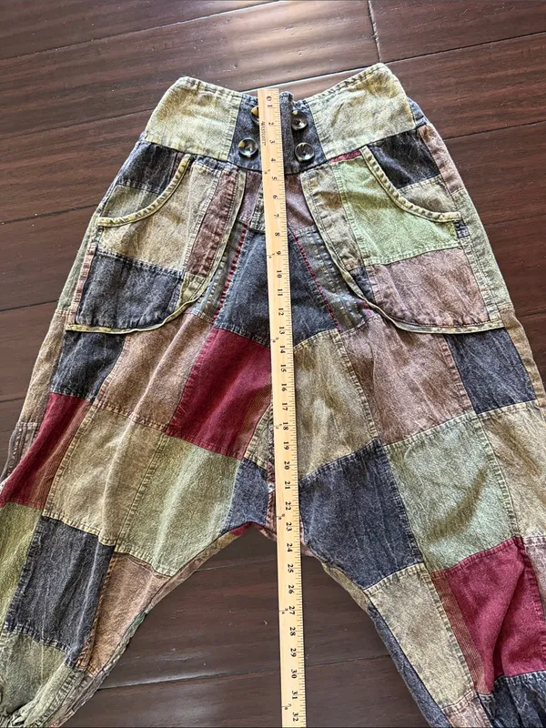 GOA Patchwork Cargo Harem Pants - Image 7
