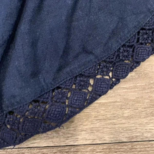 Aeropostale Navy Blue Shorts Lace Crochet Edge Size XS Teen Pre—Teen - Image 4