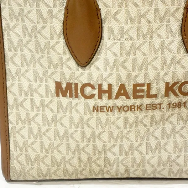 Michael Kors MK Small Vanilla Messenger Handbag Bag Purse‎ Shopper Lady - Image 2