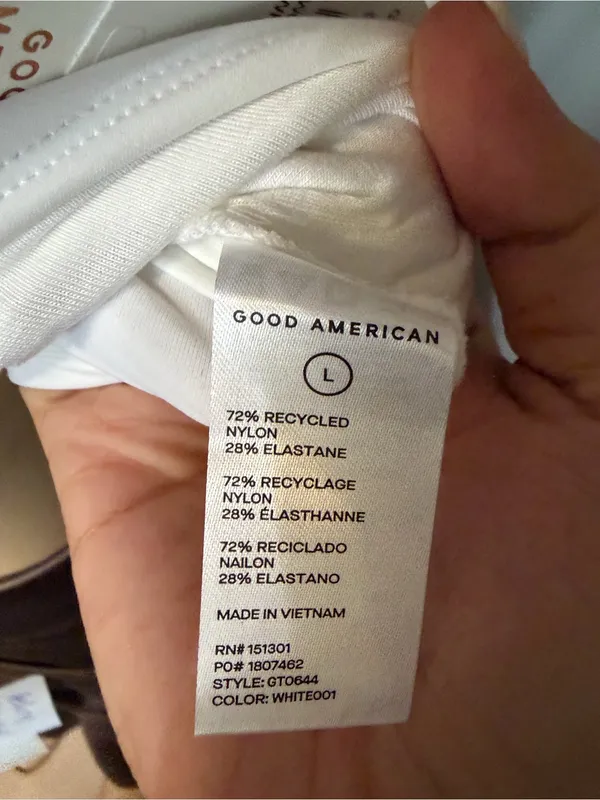 Good American White Sleeveless Crew Tank Top - Image 5