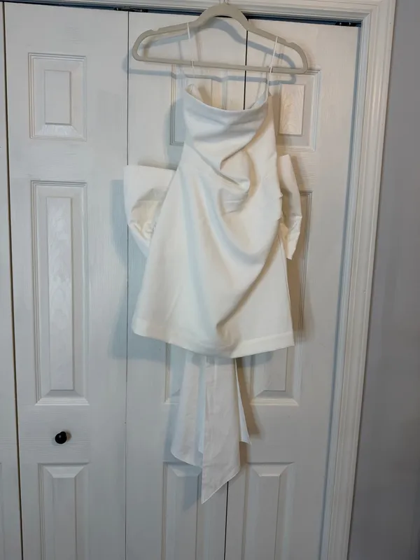 NWT Vici White Mini Bow Dress - Image 7