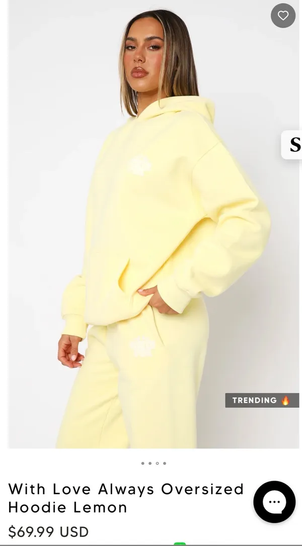 White Fox Boutique Oversized Sweatshirt & matching sweatpants - Image 6