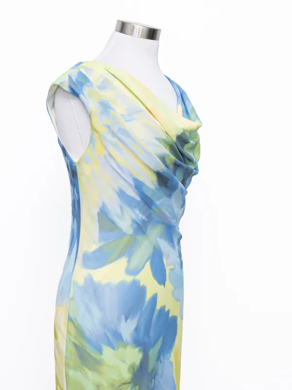 Betsy & Adam - Petite Floral Chiffon Maxi Dress - Image 9