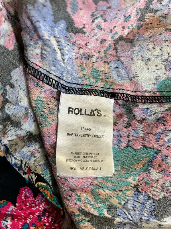 Rolla’s Eve Tapestry Floral Midi Dress With Pockets Size Medium - Image 3